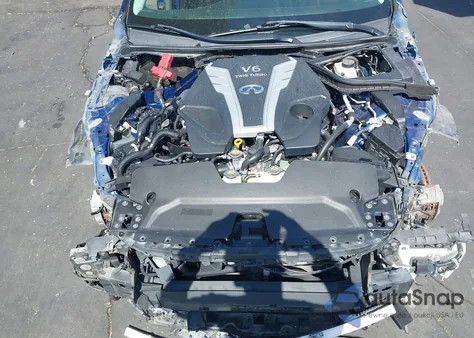 2016 Infiniti Q50 3.0T Red Sport 400 z USA, uszkodzony, nr VIN JN1FV7AP2GM420865